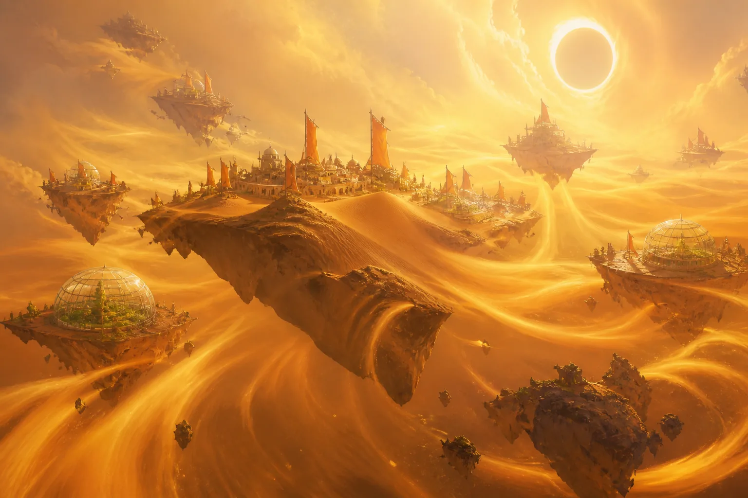 A traveller against a drifting sky
